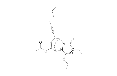 2-Acetoxy-4-hex-1-ynyl-6,7-diaza-bicyclo[3.2.2]non-2-ene-6,7-dicarboxylic acid diethyl ester