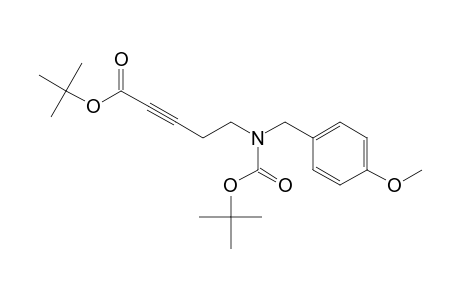 N-(tert-Butoxycarbonyl)-N-(4-methoxybenzyl)-5-amino-1-pent-2-ynoic tert-butyl ester