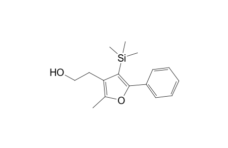 2-(2-Methyl-5-phenyl-4-trimethylsilyl-3-furanyl)ethanol