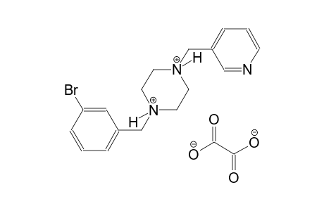 1-(3-bromobenzyl)-4-(3-pyridinylmethyl)piperazinediium oxalate