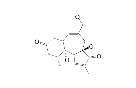 4.beta.,9.alpha.,20-Trihydroxy-15,16,17-trinor-1,6-tigliadiene-3,13-dione