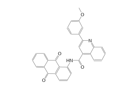 N-(9,10-dioxo-9,10-dihydro-1-anthracenyl)-2-(3-methoxyphenyl)-4-quinolinecarboxamide