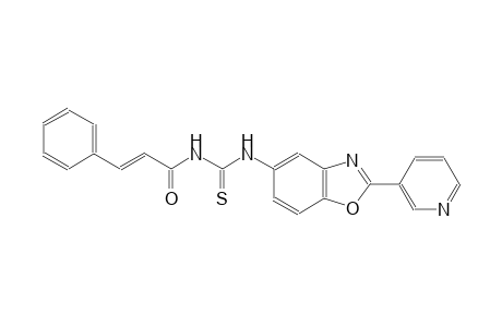 N-[(2E)-3-phenyl-2-propenoyl]-N'-[2-(3-pyridinyl)-1,3-benzoxazol-5-yl]thiourea