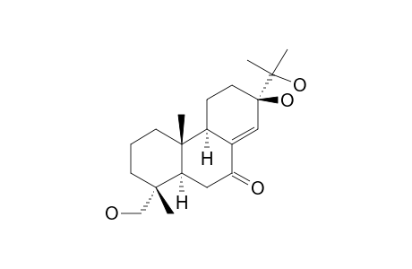 13.beta.,15,18-Trihydroxyabiet-8(14)-en-7-one