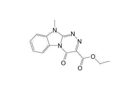 10-methyl-4-oxo-[1,2,4]triazino[4,3-a]benzimidazole-3-carboxylic acid ethyl ester