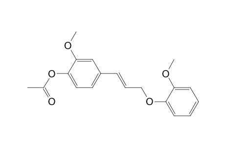 phenol, 2-methoxy-4-[3-(2-methoxyphenoxy)-1-propenyl]-, acetate, (E)-
