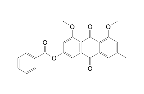 9,10-Anthracenedione, 3-(benzoyloxy)-1,8-dimethoxy-6-methyl-