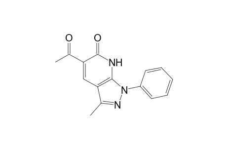 5-Acetyl-1,7-dihydro-3-methyl-1-phenyl-6H-pyrazolo[3,4-b]pyridin-6-one