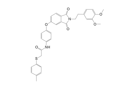 acetamide, N-[4-[[2-[2-(3,4-dimethoxyphenyl)ethyl]-2,3-dihydro-1,3-dioxo-1H-isoindol-5-yl]oxy]phenyl]-2-[(4-methylphenyl)thio]-