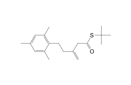Benzenepentanethioic acid, 2,4,6-trimethyl-.beta.-methylene-, S-(1,1-dimethylethyl) ester