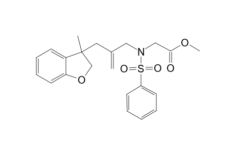 3-Methyl-3-[3-N-(phenylsulfonyl)-N-(methoxycarbonylmethyl)amino-2-methylenepropyl]-2,3-dihydrobenzofuran