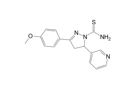 3-(4"-Methoxyphenyl)-5-(3'-pyridyl)-1-(thiocarbamoyl)-2-pyrazoline