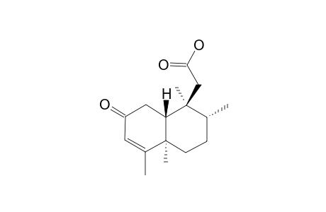 1-NAPHTHALENEACETIC-7-OXO-1,2,3,4,4A,7,8,8A-OCTAHYDRO-1,2,4A,5-TETRAMETHYL ACID