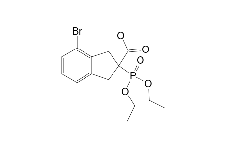 ETHYL-2-(DIETHOXYPHOSPHORYL)-4-BROMO-INDANE-2-CARBOXYLIC-ACID