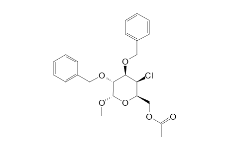 METHYL-6-O-ACETYL-2,3-DI-O-BENZYL-4-CHLORO-4-DEOXY-ALPHA-D-GALACTOPYRANOSIDE