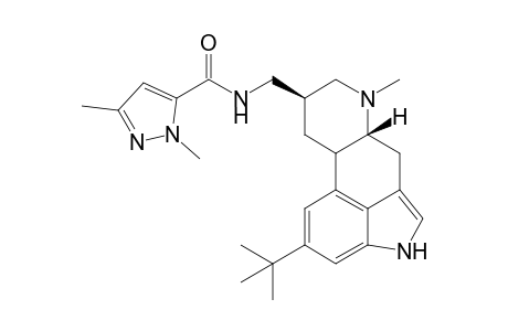 6-Methyl-8.beta.-(1,3-dimethyl-1H-3-pyrazoyl)aminomethyl-13-tert-butyl-ergoline