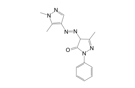 Pyrazol-5(4H)-one, 3-methyl-4-(1,5-dimethylpyrazol-4-yl)azo-1-phenyl-