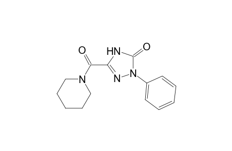 2-Phenyl-5-(piperidine-1-carbonyl)-1H-1,2,4-triazol-3-one