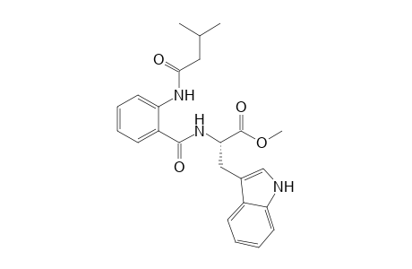 (2S)-3-(1H-indol-3-yl)-2-[[2-(isovalerylamino)benzoyl]amino]propionic acid methyl ester