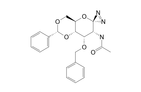 2-ACETAMIDO-1-AZI-3-O-BENZYL-4,6-O-BENZYLIDENE-1,2-DIDEOXY-D-ALLOPYRANOSE