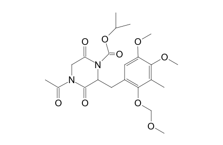 1-Acetyl-4-isopropyloxycarbonyl-3-(4,5-dimethoxy-2-methoxymethoxy-3-methylphenyl)methyl]piperazine-2,5-dione