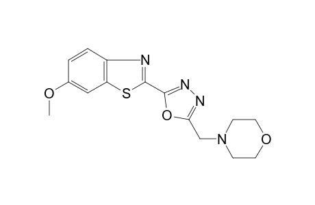 Benzothiazole, 6-methoxy-2-[5-(4-morpholylmethyl)-1,3,4-oxadiazol-2-yl]-
