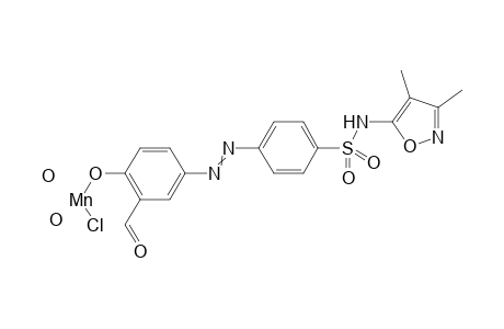 chloro[4-(2-{4-[(3,4-dimethyl-1,2-oxazol-5-yl)sulfamoyl]phenyl}diazen-1-yl)-2-formylphenoxy]manganese dihydrate