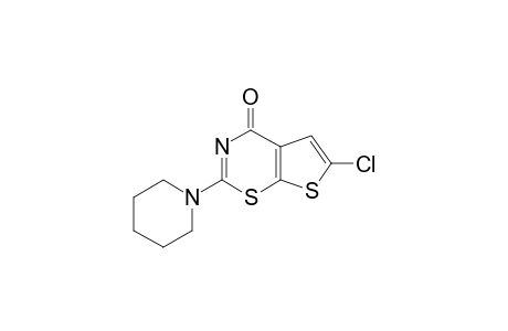 6-CHLORO-2-(PIPERIDIN-1-YL)-4H-THIENO-[3,2-E]-1,3-THIAZIN-4-ONE