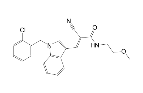 (2E)-3-[1-(2-chlorobenzyl)-1H-indol-3-yl]-2-cyano-N-(2-methoxyethyl)-2-propenamide