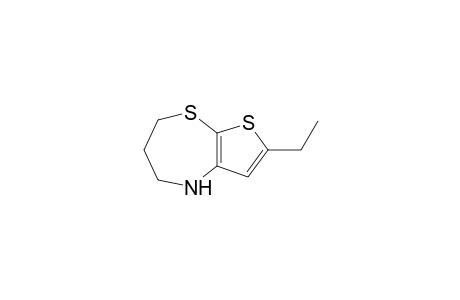 2-Ethyl-4,5,6,7-tetrahydrothieno[2,3-b]-(1,4)-thiazepine