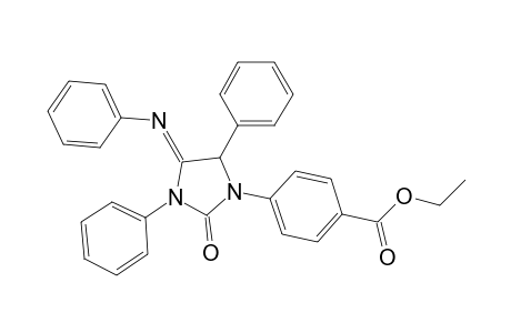 Benzoic acid, 4-[2-oxo-3,5-diphenyl-4-(phenylimino)-1-imidazolidinyl]-, ethyl ester
