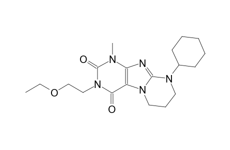 9-cyclohexyl-3-(2-ethoxyethyl)-1-methyl-6,7,8,9-tetrahydropyrimido[2,1-f]purine-2,4(1H,3H)-dione