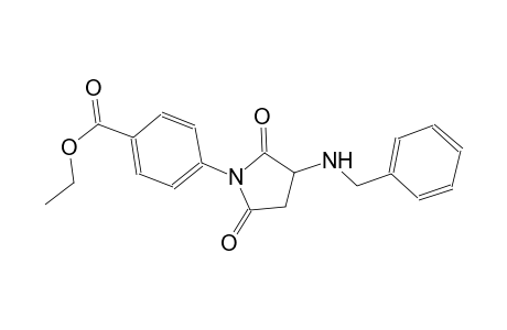 benzoic acid, 4-[2,5-dioxo-3-[(phenylmethyl)amino]-1-pyrrolidinyl]-, ethyl ester