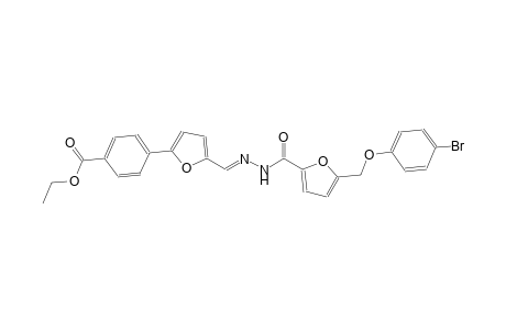 ethyl 4-{5-[(E)-({5-[(4-bromophenoxy)methyl]-2-furoyl}hydrazono)methyl]-2-furyl}benzoate