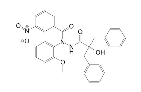 benzenepropanoic acid, alpha-hydroxy-alpha-(phenylmethyl)-, 2-(2-methoxyphenyl)-2-(3-nitrobenzoyl)hydrazide