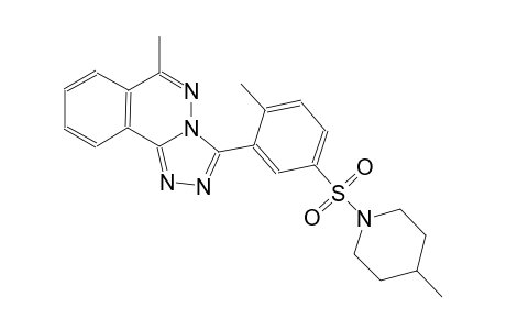6-methyl-3-{2-methyl-5-[(4-methyl-1-piperidinyl)sulfonyl]phenyl}[1,2,4]triazolo[3,4-a]phthalazine