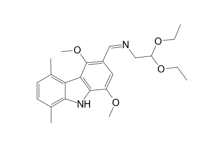 3-(2,2-Diethoxyethyliminomethyl)-1,4-dimethoxy-5,8-dimethylcarbozole