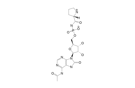 6-N-ACETYL-8-OXOADENOSINE-5'-(N-L-PROLYLPHOSPHORAMIDATE)