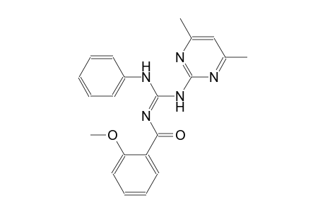 N-(4,6-dimethyl-2-pyrimidinyl)-N''-[(Z)-(2-methoxyphenyl)(oxo)methyl]-N'-phenylguanidine