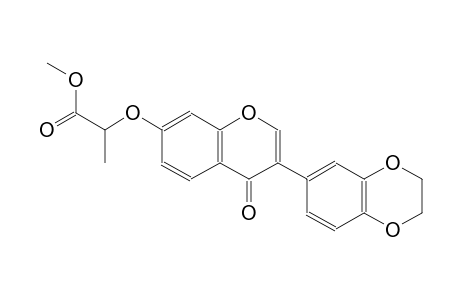 methyl 2-{[3-(2,3-dihydro-1,4-benzodioxin-6-yl)-4-oxo-4H-chromen-7-yl]oxy}propanoate