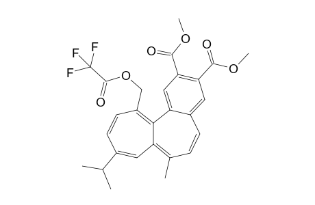 Dimethyl 9-isopropyl-7-methyl-12-[(trifluoroacetoxy)methyl]benzo[a]heptalene-2,3-dicarboxylate