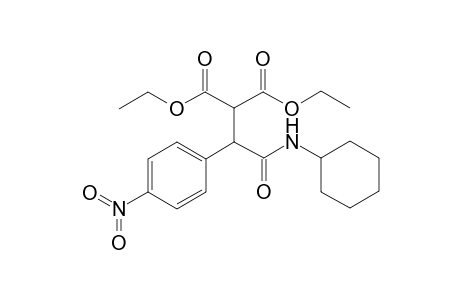Diethyl 2-[1-p-nitrophenyl-2-(cyclohexylamino)-2-oxoethyl]malonata