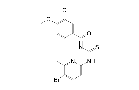N-(5-bromo-6-methyl-2-pyridinyl)-N'-(3-chloro-4-methoxybenzoyl)thiourea
