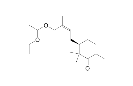 Cyclohexanone, 3-[4-(1-ethoxyethoxy)-3-methyl-2-butenyl]-2,2,6-trimethyl-