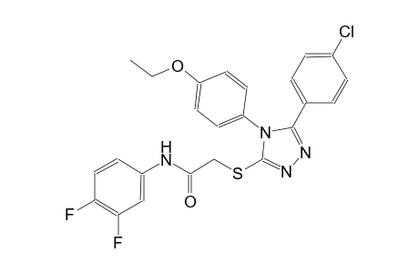 2-{[5-(4-chlorophenyl)-4-(4-ethoxyphenyl)-4H-1,2,4-triazol-3-yl]sulfanyl}-N-(3,4-difluorophenyl)acetamide