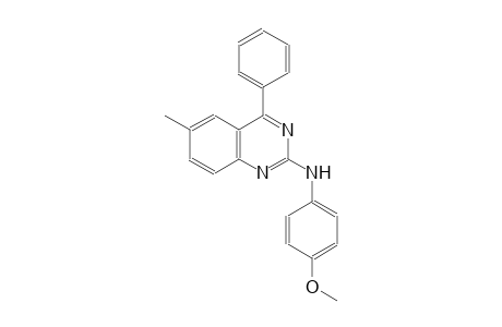 2-quinazolinamine, N-(4-methoxyphenyl)-6-methyl-4-phenyl-