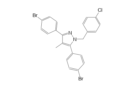 3,5-bis(4-bromophenyl)-1-(4-chlorobenzyl)-4-methyl-1H-pyrazole