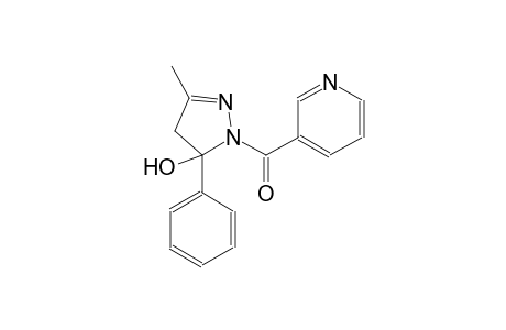 3-methyl-5-phenyl-1-(3-pyridinylcarbonyl)-4,5-dihydro-1H-pyrazol-5-ol