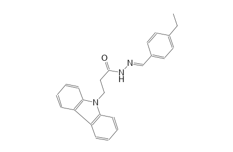 9H-carbazole-9-propanoic acid, 2-[(E)-(4-ethylphenyl)methylidene]hydrazide