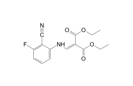 [(2-cyano-3-fluoroanilino)methylene]malonic acid. diethyl ester
